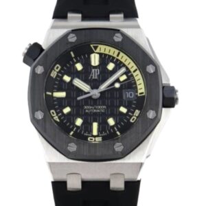 오데마피게 로얄오크 Offshore Diver 42mm 15720CN.OO.A002CA.01 White Gold Rubber Strap Black Dial[ZF]