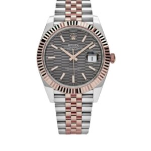 롤렉스 데이저스트 41mm 126331-0020 Half Rose Gold Slate Motif Grey Dial Jubilee[VS]