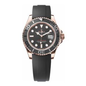 롤렉스 요트마스터 40mm 126655-0002 Rose Gold Rubber Strap Black Dial[CLEAN]