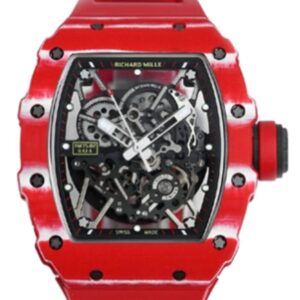 리차드밀 RM35-02 44.5mm  Red Carbon Fiber Red Rubber Strap Black Skeletonized[BBR]