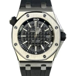 오데마피게 로얄오크 Selfwinding 42mm 15703ST.OO.A002CA.01 Rubber Strap Black Dial[APS]