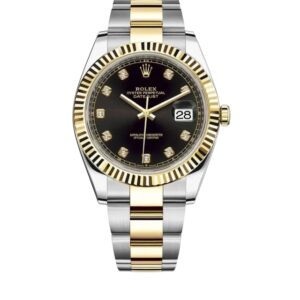 롤렉스 데이저스트 41mm Counterweight 126333-0005 Half Yellow Gold Black Diamond Dial[ARF]