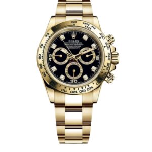 롤렉스 데이토나 40mm 116508 Full Yellow Gold Diamond Mop Black Dial[CLEAN]