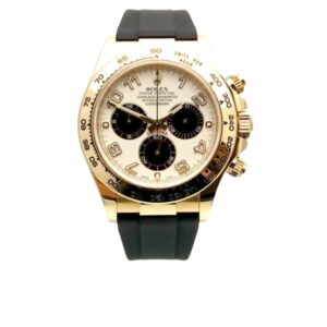 롤렉스 데이토나 40mm 116518LN Yellow Gold Rubber Strap Arab Number White Dial[CLEAN]