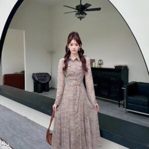 [국내배송]펜디 수입 빈티지 벨티드 셔츠 드레스