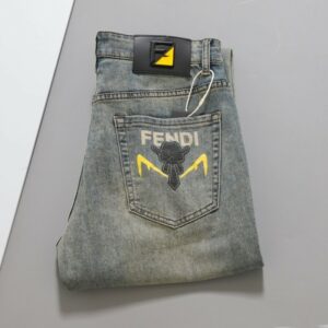 [국내배송]팬디 수입 포켓 칼리토 프린팅 데님팬츠