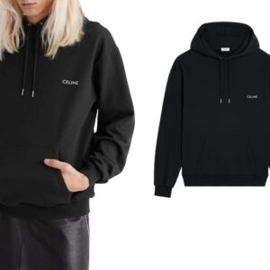 [국내배송]셀린느 시그니처로고 체스트 엠브로이더후드(블랙)