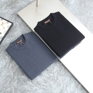 [국내배송]로로피아나 2025 암포인트 파츠로고 울캐시 라운드니트