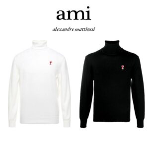 [국내배송]아미 스몰패치 (수지) 커플터틀넥