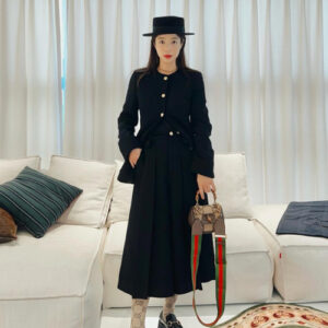 [기은세]gucci 뱀부 1947 미니 탑 핸들백(GG점보/브라운)