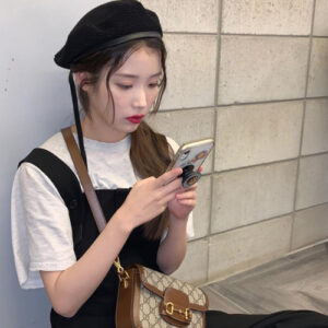 [아이유]gucci 홀스빗 1955 미니 숄더백(GG수프림/브라운)