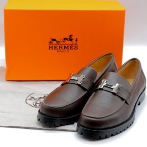 [국내배송]에르메스 그레고리 로퍼 다크브라운