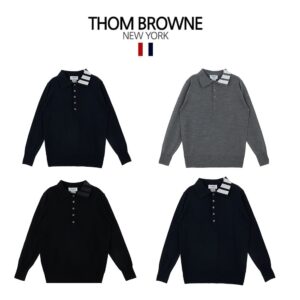 [국내배송]톰브라운 카라사선 5버튼 카라티(3color)