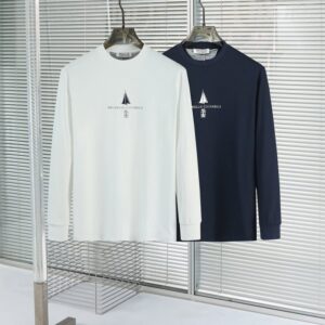 [국내배송]브루넬로 쿠치넬리 2025FW 레터링 로고 면실켓 라운드