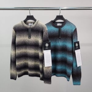 [국내배송]스톤아일랜드 흑백패치 모헤어 니트