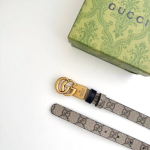 [국내배송]구찌 GG마몬트 리버서블 씬 벨트