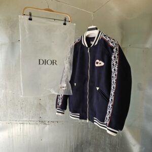 [국내배송]디올 X 카바스 바시티 자켓 블루 버진 울 져지