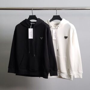 [국내배송]프라다 로고와펜 코튼 후드티