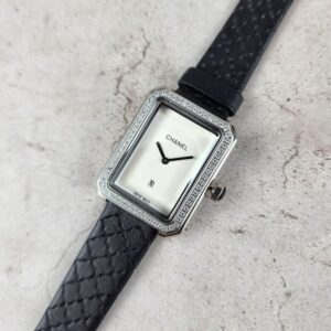 [국내배송]샤넬 보이프렌드 화이트다이얼 실버 다이아