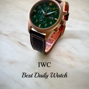 [국내배송]IWC 파일럿 워치 크로노그래프 스핏파이어 무광그린다이얼 데이 데이트