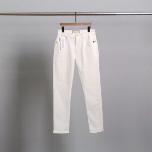 [국내배송]구찌 G스틸탭 화이트 청바지