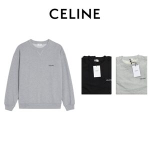 [국내배송]셀린느 시그니처 로고 체스트 엠브로이더 맨투맨(2color)