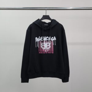 [국내배송]발렌시아가 바코드 코튼 후드티