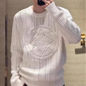 [국내배송]루이비통 2025ss LV 케이블 크루넥니트