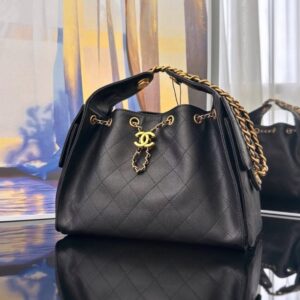 [국내배송]샤넬 25백 스몰 캐비어 블랙 금장 AS5293