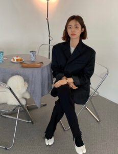 [차정원]maison margiela 타비 발레리나 플랫(화이트)