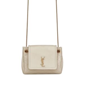 [프리미엄/해외배송]생로랑 노리타 미니 플랩 백(블랑 빈티지)