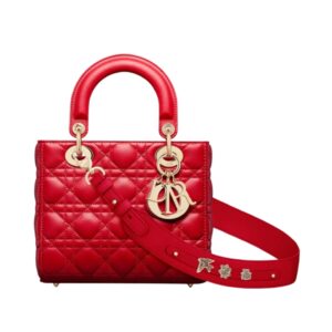 [탑티어/해외배송]디올 레이디 디올 ABC 스몰 백(레드/까나쥬/램스킨)