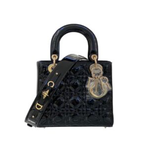 [탑티어/해외배송]디올 레이디 디올 ABC 스몰 백(블랙/까나쥬/페이턴트)