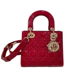 [탑티어/해외배송]디올 레이디 디올 스몰 백(레드/까나쥬/페이턴트)