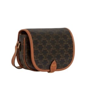 [프리미엄/해외배송]셀린느 폴코백 미디엄(탠/트리옹프 캔버스)