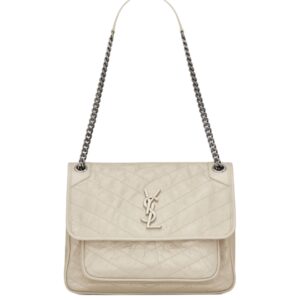 [프리미엄/해외배송]생로랑 빈티지 니키 미디엄(블랑 빈티지)