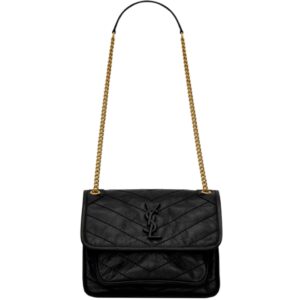 [프리미엄/해외배송]생로랑 빈티지 니키 베이비(블랙/금장)