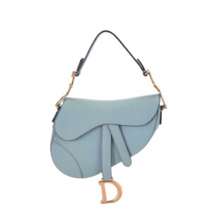 [탑티어/해외배송]디올 새들 미니 스트랩 백(페일 블루/그레인 카프스킨)