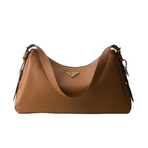 [프리미엄/해외배송]프라다 에메 레더 라지 숄더백(캐러멜)