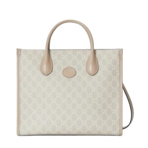 [프리미엄/해외배송]구찌 인터로킹 G 스몰 토트백(GG수프림/베이지)