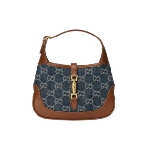 [프리미엄/해외배송]구찌 재키 1961 미니 호보백(데님/브라운)