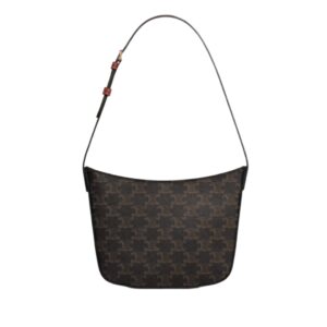 [프리미엄/해외배송]셀린느 크로크 호보백 미디엄(탠/트리옹프 캔버스)