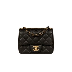 [탑티어/해외배송]샤넬 *정품가죽* 클래식 쁘띠삭 플랩백(블랙/금장/캐비어)