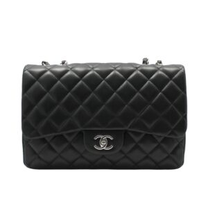 [프리미엄/해외배송]샤넬 클래식 플랩 백 점보(블랙/은장/램스킨)