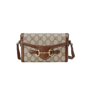 [프리미엄/해외배송]구찌 홀스빗 1955 미니백(GG수프림 베이지/에보니)