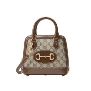 [프리미엄/해외배송]구찌 홀스빗 1955 탑 핸들 미니 숄더백(GG수프림/브라운)